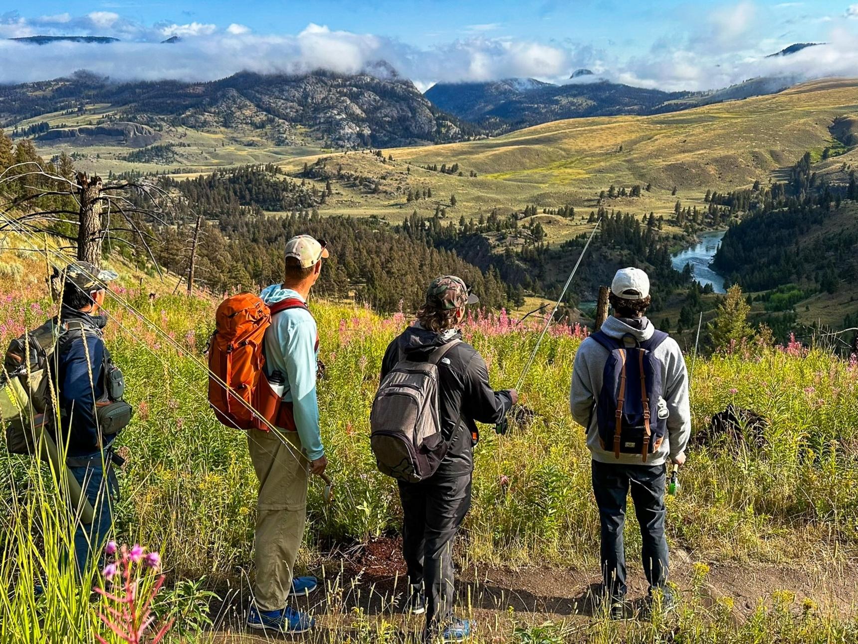 Hiking into Hellroaring Creek & Looking Over the Yellowstone River & Buffalo Plateau, Yellowstone Park